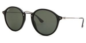 Ray-Ban ROUND RB2447 901 49mm Black/Gray-Green