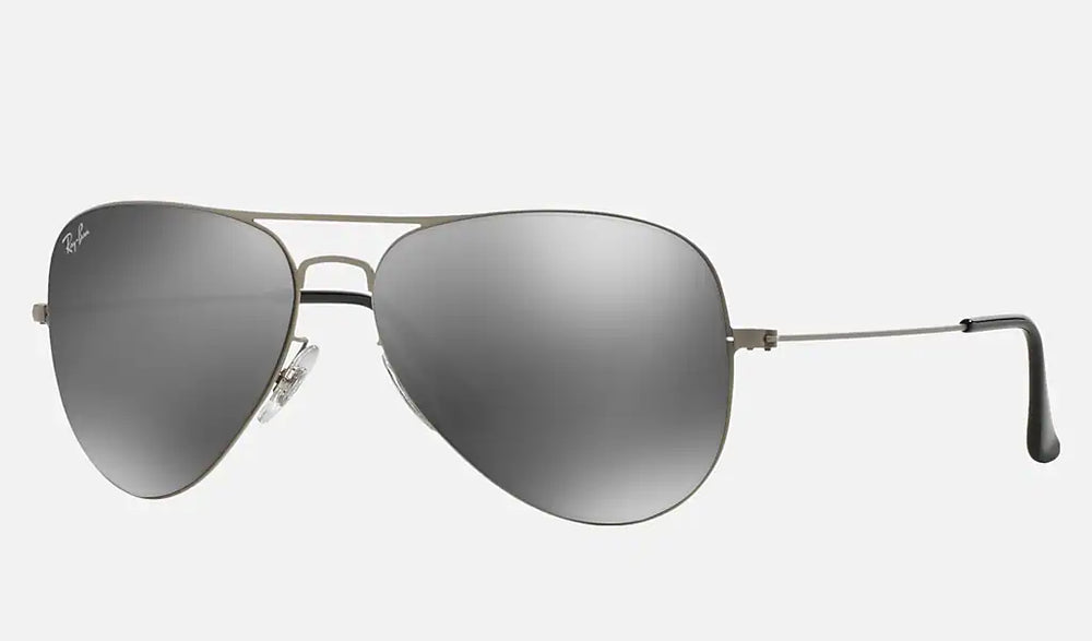 
            
                Load image into Gallery viewer, Ray-Ban AVIATOR FLAT RB3513 154/6G 58mm Matte Silver/Gray Mirror
            
        